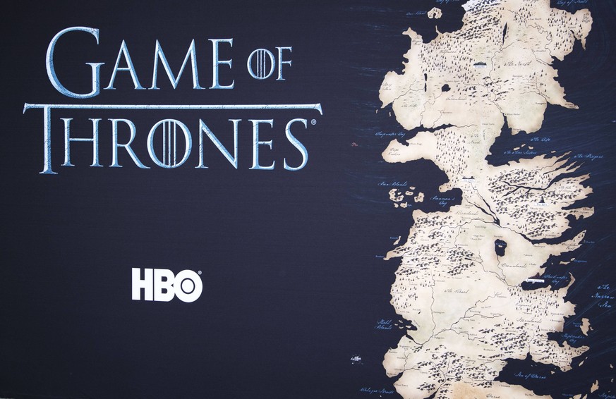 April 10, 2016 - Hollywood, California, U.S - Game of Thrones Logo and Artwork --- HBO s Game of Thrones 2016 Season Premiere took place in Hollywood at the TCN Chinese Theatre on Sunday evening. Holl ...