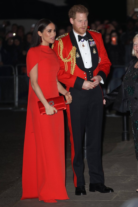 . 07/03/2020. London, United Kingdom. Prince Harry and Meghan Markle, the Duke and Duchess of Sussex, arriving at the Mountbatten Festival of Music at the Royal Albert Hall in London. PUBLICATIONxINxG ...