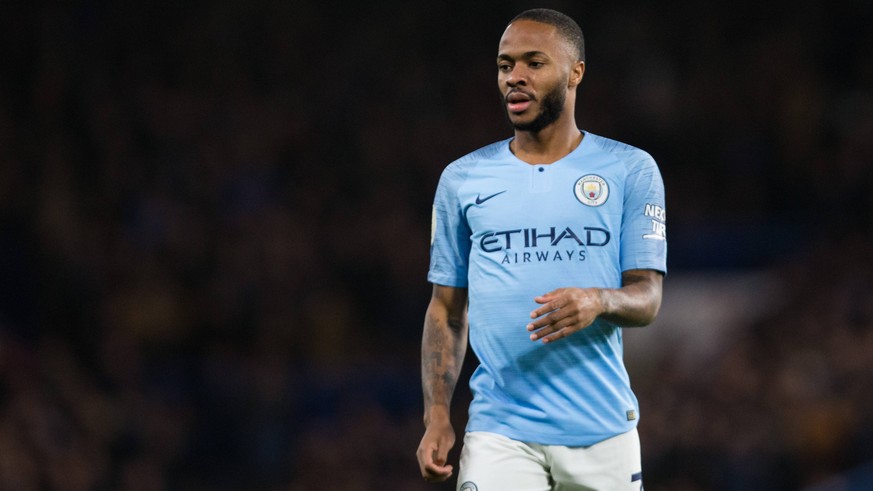 Raheem Sterling of Manchester City during the Premier League match at Stamford Bridge Stadium, London. Picture date: 8th December 2018. Picture credit should read: Craig Mercer/Sportimage PUBLICATIONx ...