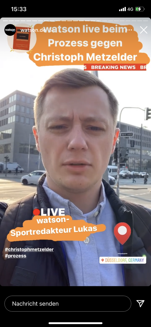 watson-Reporter Lukas ist in Düsseldorf im Amtsgericht vor Ort. Mehr dazu findet ihr hier auf dem Instagram-Account von watson