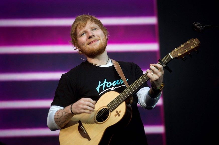 British singer Ed Sheeran performs during a concert at Wanda Metropolitano stadium in Madrid, Spain, 11 June 2019. British singer Ed Sheeran concert in Madrid !ACHTUNG: NUR REDAKTIONELLE NUTZUNG! PUBL ...