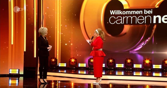 Carmen Nebel und Maite Kelly sind hier in der ZDF-Show zu sehen.