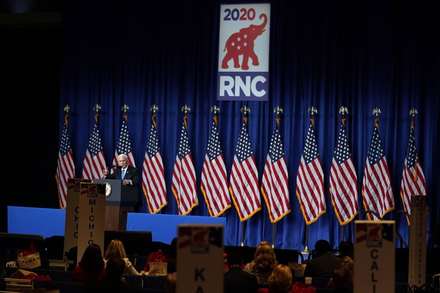 Vizepräsident Mike Pence auf dem Parteitag der Republikaner.