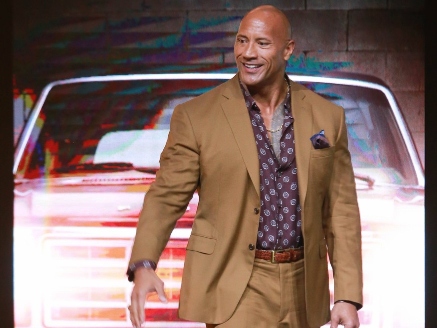 BEIJING, CHINA - AUGUST 05: Actor Dwayne Johnson attends the Fast &amp; Furious: Hobbs &amp; Shaw press conference on August 5, 2019 in Beijing, China. PUBLICATIONxINxGERxSUIxAUTxHUNxONLY Copyright: x ...