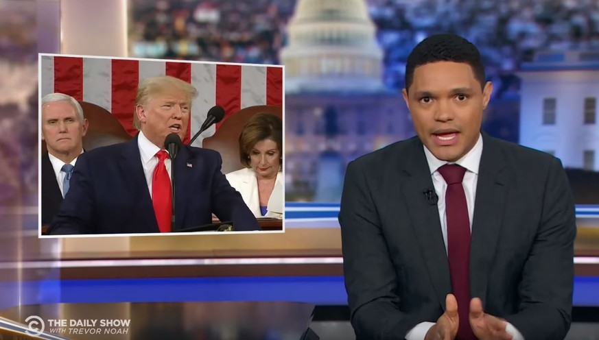 Vielleicht die wahre Rede zur Lage der Nation: Comedian Trevor Noah über Donald Trumps Auftritt vor dem Kongress.
