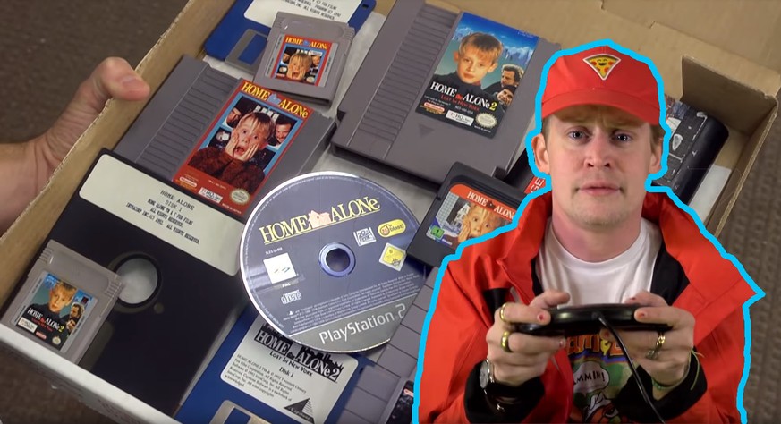 Macauley Culkin spielt alle Kevin-allein-zu-Haus-Videospiele – wie großartig ist das.