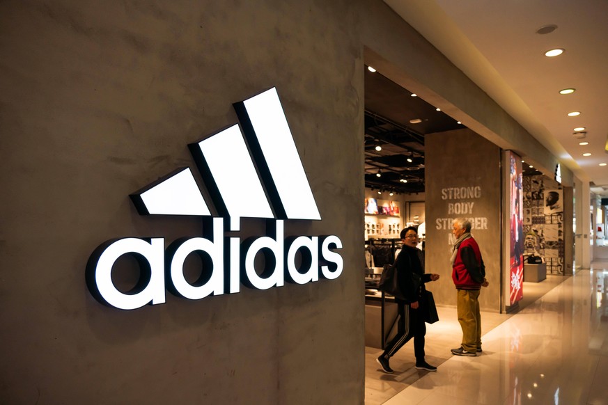 January 12, 2020, Shanghai, China: German multinational sportswear corporation Adidas store and logo seen in Shanghai. Shanghai China PUBLICATIONxINxGERxSUIxAUTxONLY - ZUMAs197 20200112zabs197085 Copy ...