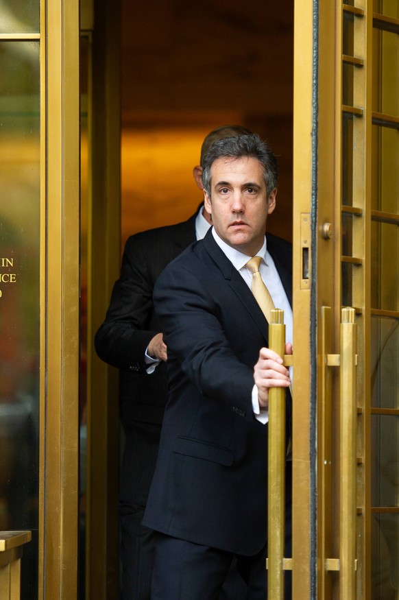 Attorney Michael Cohen walks out of Federal Courthouse after pleading guilty to campaign finance fraud and tax evasion at 500 Pearl St. in New York City on August 21, 2018. PUBLICATIONxINxGERxSUIxAUTx ...