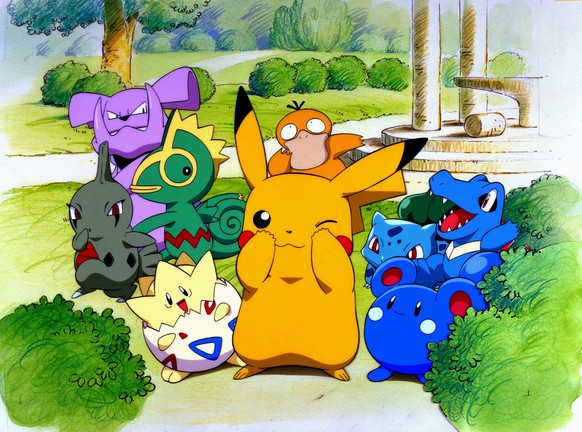 Pikachu &amp; The Pokemon Monsters Characters: Pikachu &amp; Film: Pokemon 3: The Movie Gekijo-ban poketto monsuta: Kessho-to no teio Jp 2000, Regie: Michael Haigney &amp; Kunihiko Yuyama, Director: M ...