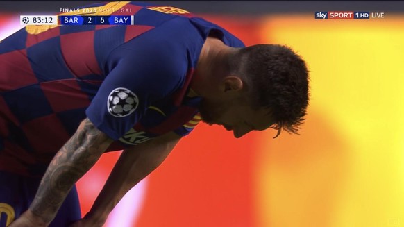 Barcelonas Kapitän Lionel Messi verzweifelt nach desolater Vorstellung.