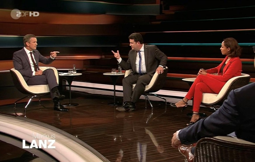 Markus Lanz (l.) und Hubertus Heil diskutierten am Donnerstagabend lebhaft im ZDF.