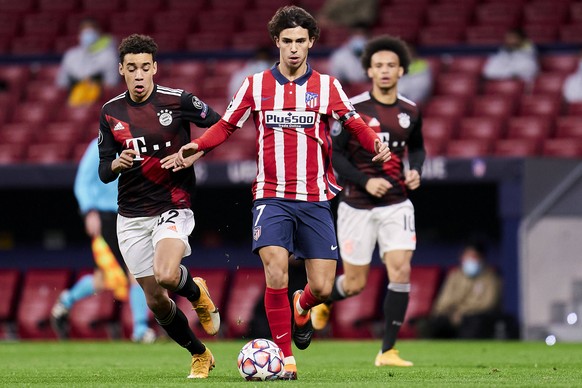 December 1, 2020, Madrid, Madrid, Spain: Joao Felix of Atletico de Madrid during UEFA Champions League Group A stage match between Atletico de Madrid and Bayern Munich at Wanda Metropolitano Stadium i ...