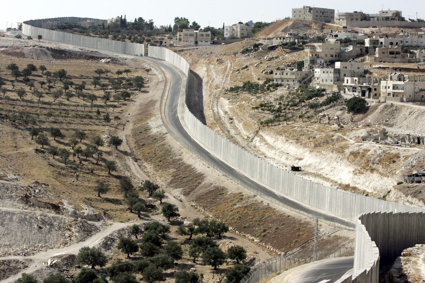 Die Grenzmauer zwischen Israel und dem Westjordanland.