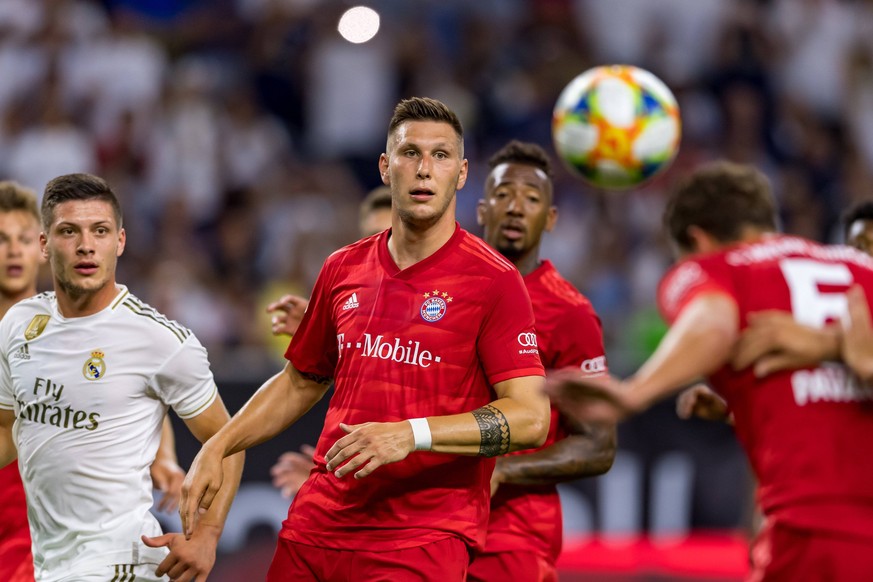 July 20, 2019: Bayern Munich defender Niklas Sule (4) during the International Champions Cup between Real Madrid and Bayern Munich FC at NRG Stadium in Houston, Texas. The final Bayern Munich wins 3-1 ...