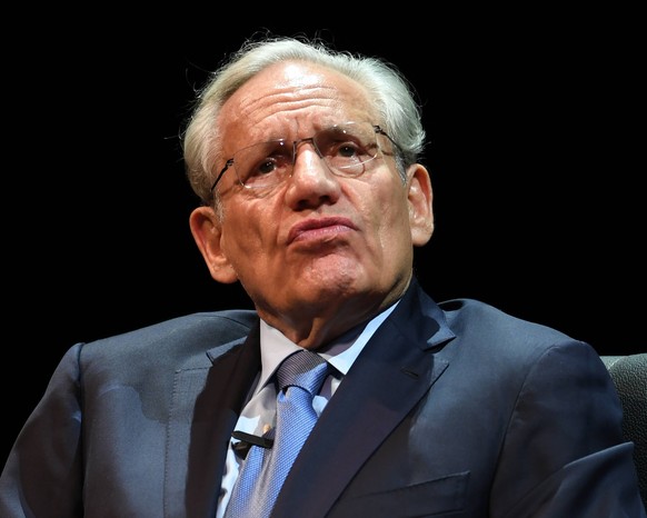 CORAL SPRINGS FL - OCTOBER 15: Bob Woodward speaks during an evening with Bob Woodward discussing his new book FEAR Trump in the White House at Coral Springs Center for the Arts on October 15, 2018 in ...