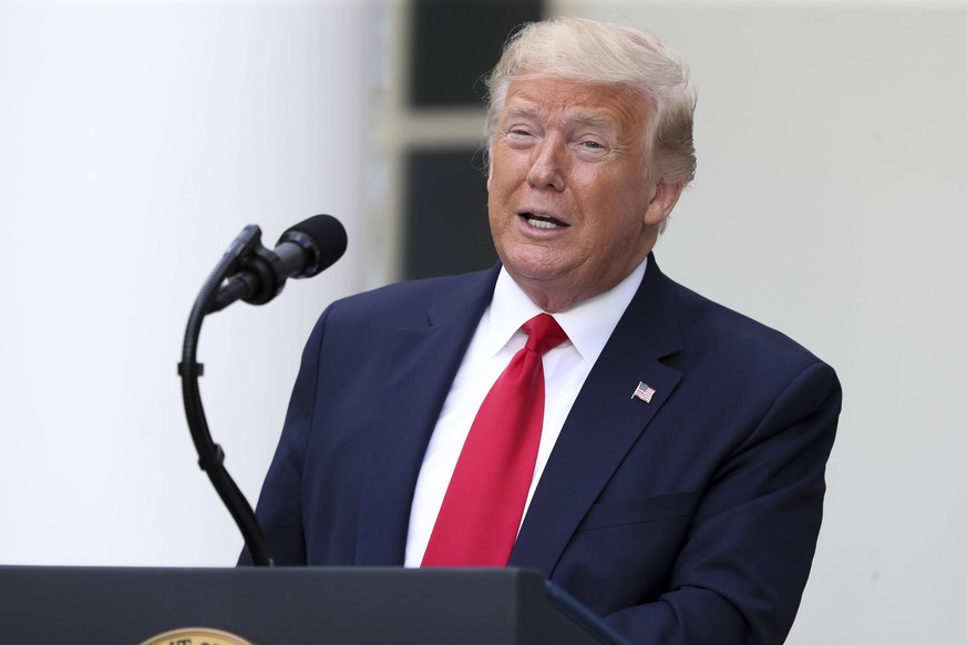 May 26, 2020, Washington, District of Columbia, USA: United States President Donald J. Trump speaks during an event on Protecting Seniors with Diabetes in the Rose Garden of the White House on May 26, ...