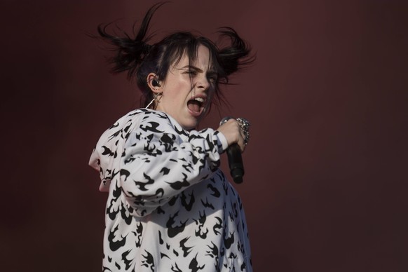 Billie Eilish performing on stage at Lollapalooza in Stockholm, on June 28, 2019. STOCKHOLM Sweden x11610x *** Billie Eilish performing on stage at Lollapalooza in Stockholm, on June 28, 2019 STOCKHOL ...