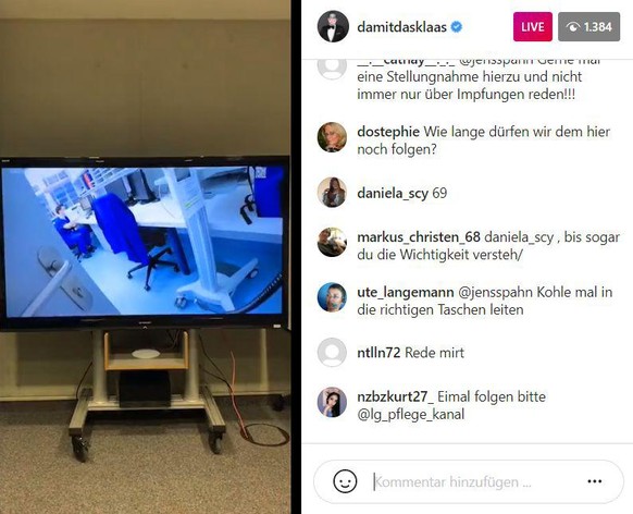 Klaas und Joko streamten ihre Doku auch über Instagram.