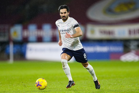 Manchester City s Ilkay Gundogan during the Premier League match at Turf Moor, Burnley. Picture date: 3rd February 2021. Picture credit should read: Barry Coombs/Sportimage PUBLICATIONxNOTxINxUK SPI-0 ...