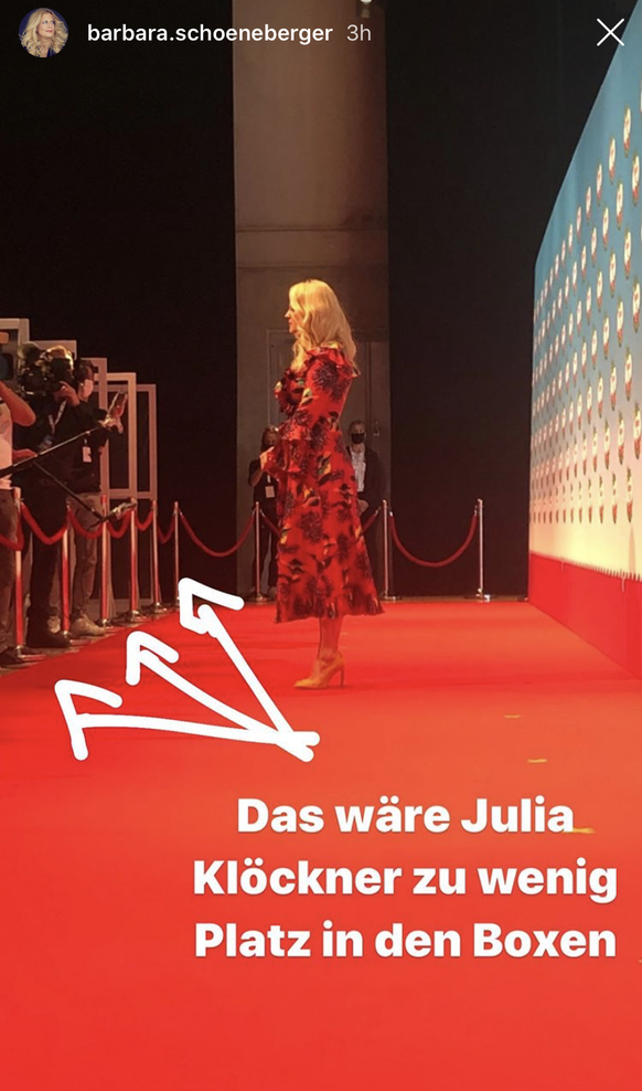 Barbara Schöneberger: Die Moderatorin wendet sich mit einer Botschaft an die Spitzenpolitikerin Julia Klöckner.