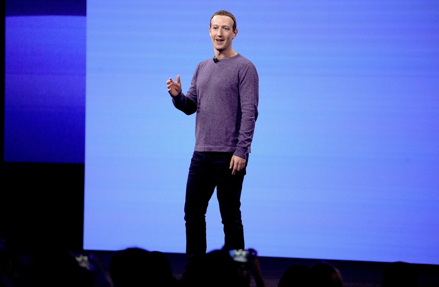 Facebook CEO Mark Zuckerberg makes the keynote speech at F8, the Facebook&#039;s developer conference, Tuesday, April 30, 2019, in San Jose, Calif. (AP Photo/Tony Avelar )