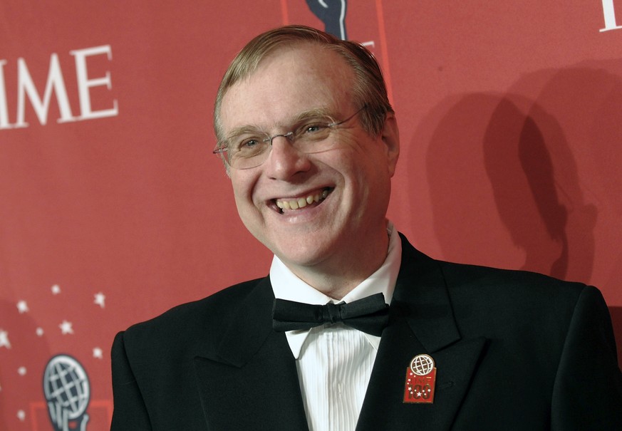 FILE - In this May 8, 2008 file photo, Vulcan Inc. Founder and Chairman Paul Allen attends Time&#039;s 100 Most Influential People in the World Gala in New York. Allen, billionaire owner of the Trail  ...