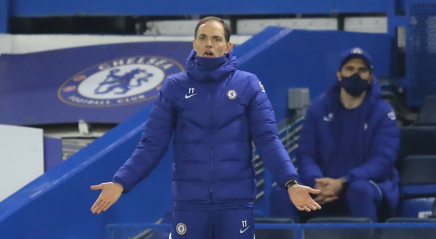 Chelsea v Wolverhampton Wanderers - Premier League - Stamford Bridge Chelsea manager Thomas Tuchel on the touchline during the Premier League match at Stamford Bridge, London. Picture date: Wednesday  ...