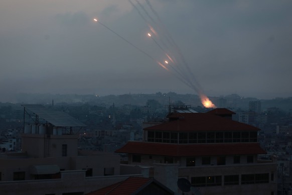 Palestine Israel Conflict Rockets are launched by Palestinian militants into Israel, in Gaza May 11, 2021. Gaza Palestine fathi-notitle210511_npsR6 PUBLICATIONxNOTxINxFRA Copyright: xMajdixFathix