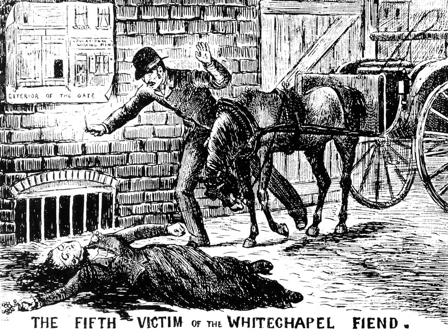 Bildnummer: 59955078 Datum: 01.01.1900 Copyright: imago/United Archives International
The fifth victim of the Whitechapel murderer Jack the Ripper kbdig 1900 quer 1880 s 1880s 1888 Body Corpse Discove ...
