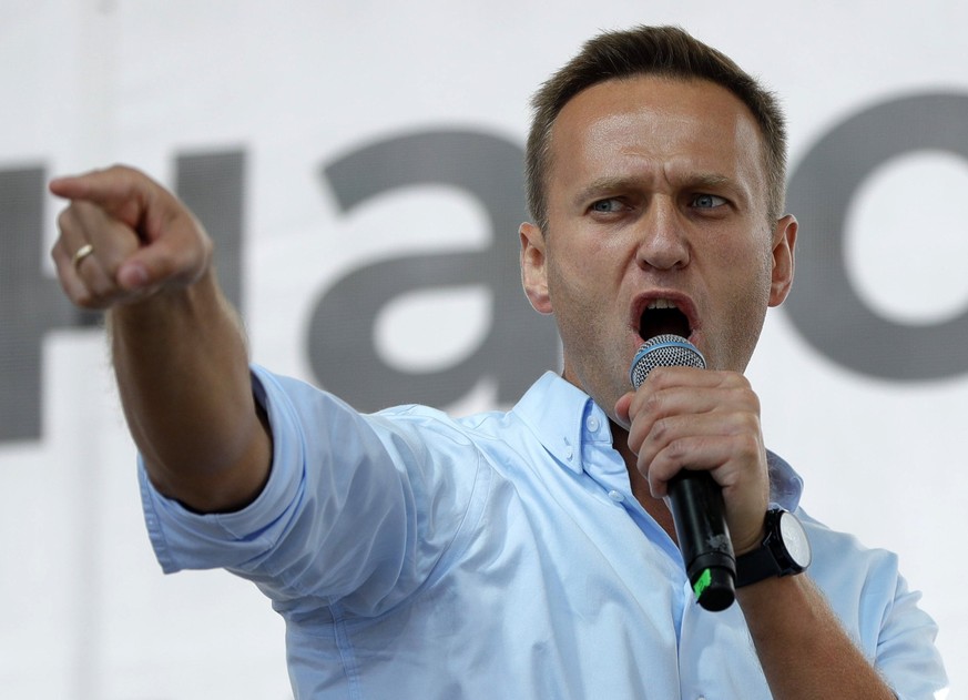 ARCHIV - 20.07.2019, Russland, Moscow: Alexej Nawalny, Oppositionsf