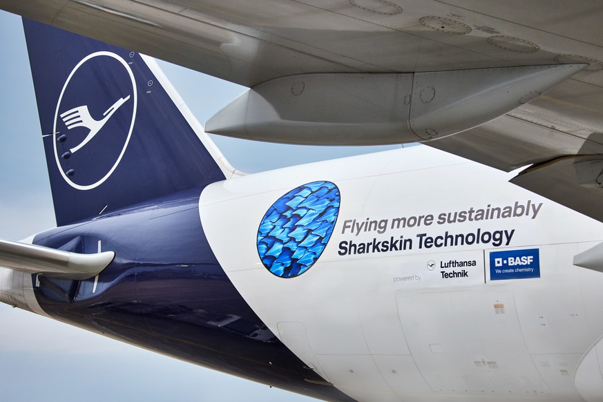 Lufthansa Technik und BASF bringen 2022 Sharkskin-Technologie in Serie f