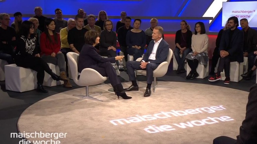 VW-Chef Herbert Diess musste sich bei "Maischberger" auch unangenehmen Fragen stellen.