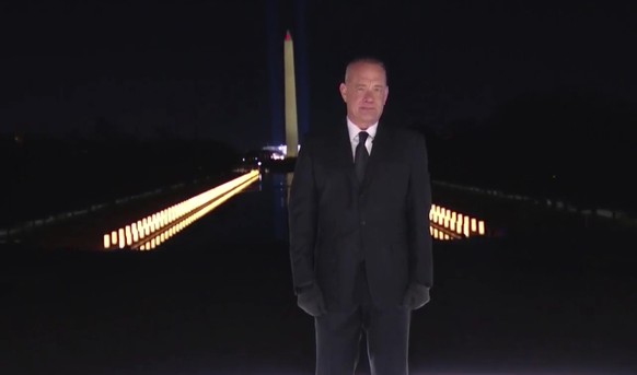 In this image from video, Tom Hanks speaks during the Celebrating America event on Wednesday, Jan. 20, 2021, following the inauguration of Joe Biden as the 46th president of the United States. (Biden  ...