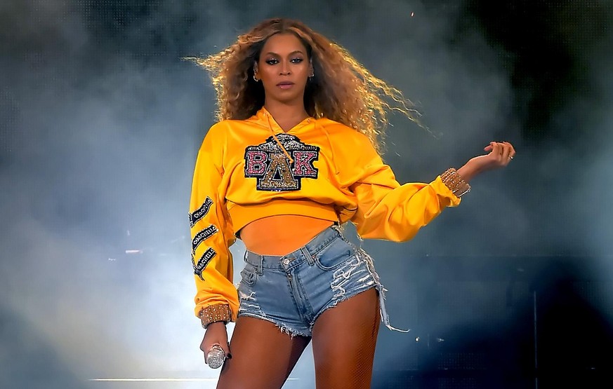 INDIO, CA - APRIL 14: Beyonce Knowles performs onstage during 2018 Coachella Valley Music And Arts Festival Weekend 1 at the Empire Polo Field on April 14, 2018 in Indio, California. (Photo by Kevin W ...