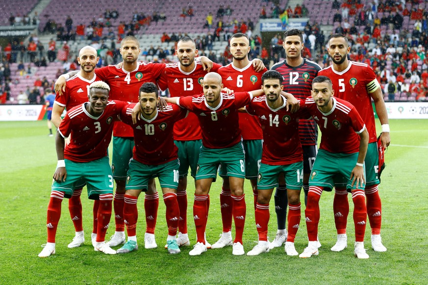 Soccer Football - International Friendly - Morocco vs Ukraine - Stade de Geneve, Geneva, Switzerland - May 31, 2018 Morocco team group REUTERS/Denis Balibouse