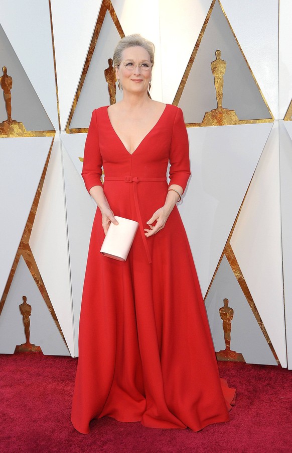 Meryl Streep bei der Oscar Verleihung der 90. Academy Awards am 4.3.2018 in Hollywood, Los Angeles 90th Annual Academy Awards- Ankunft/ Red Carpet, 2018 *** Meryl Streep at the Academy Awards 90 Acade ...