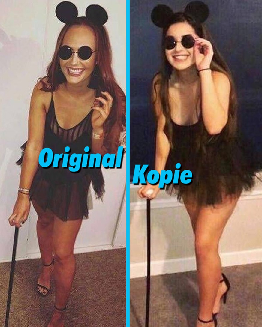 Links Chloe – rechts ihre Instagram-Doppelgängerin
