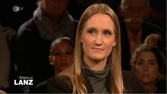Die Politologin Kristin Helberg am Mittwochabend bei Lanz.