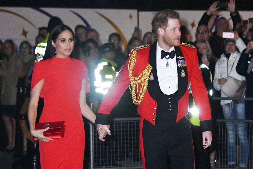 Prince Harry and Meghan Duchess of Sussex attend Mountbatten Music festival at Royal Albert Hall, London . 07/03/2020. London, United Kingdom. Prince Harry &amp; Meghan Duchess of Sussex Mountbatten f ...