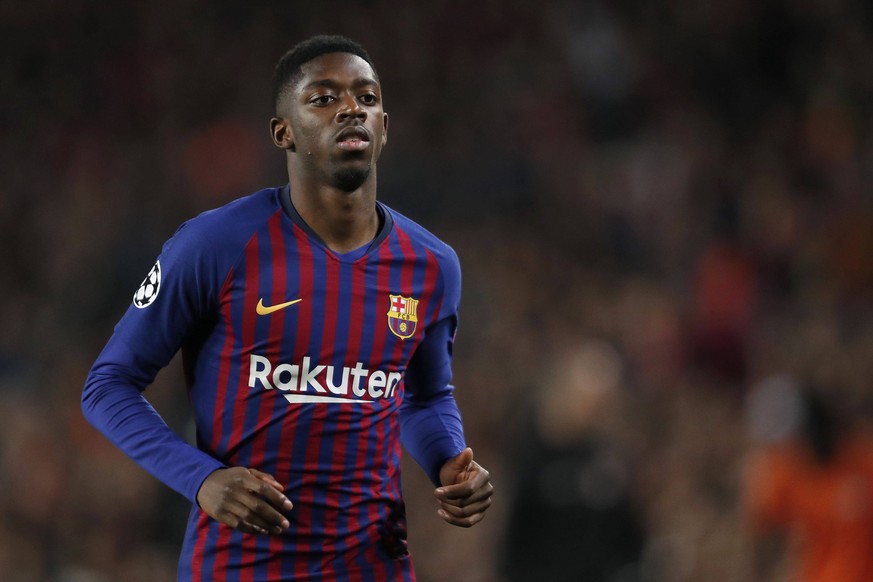 Ousmane Dembele of FC Barcelona Barca during the UEFA Champions League round of 16 match between FC Barcelona and Olympique Lyonnais at Camp Nou on March 13, 2019 in Barcelona, Spain UEFA Champions Le ...